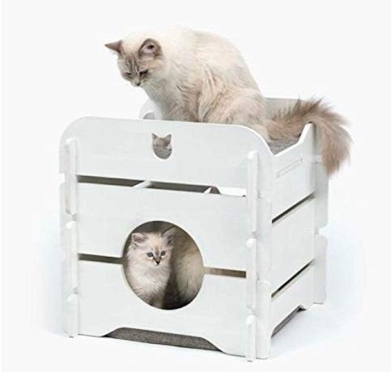 Premium Cat Furniture Condo White